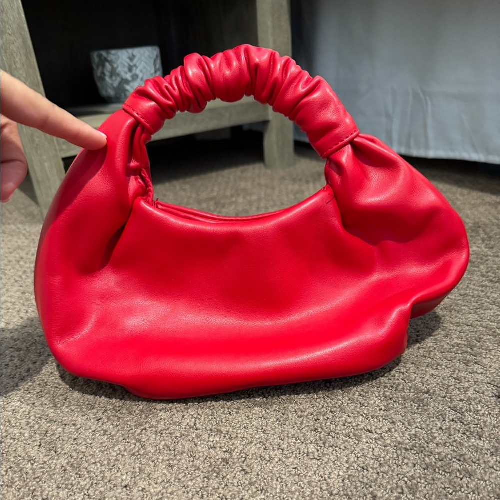 Red “the drop” handbag